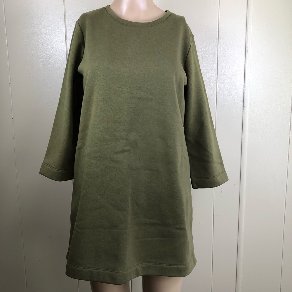 D& Co active olive green 3/4 sleeve sweatshirt size XS